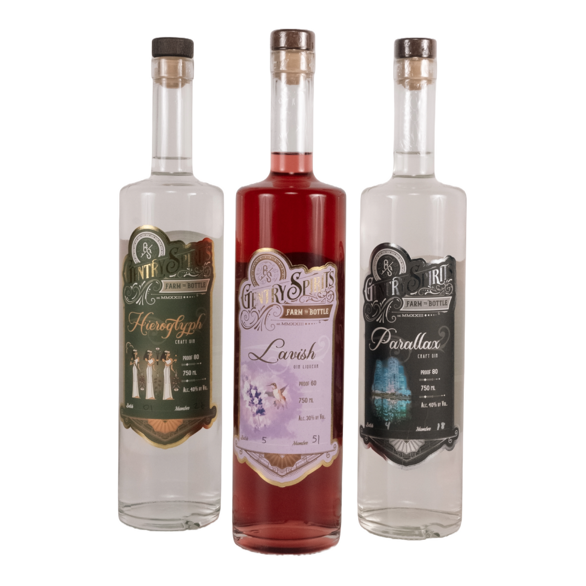 Gentry Spirits Gin Collection – Bundle of 3