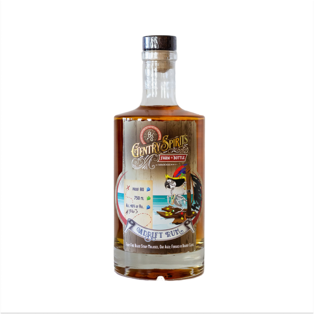 Adrift Blackstrap Molasses Rum