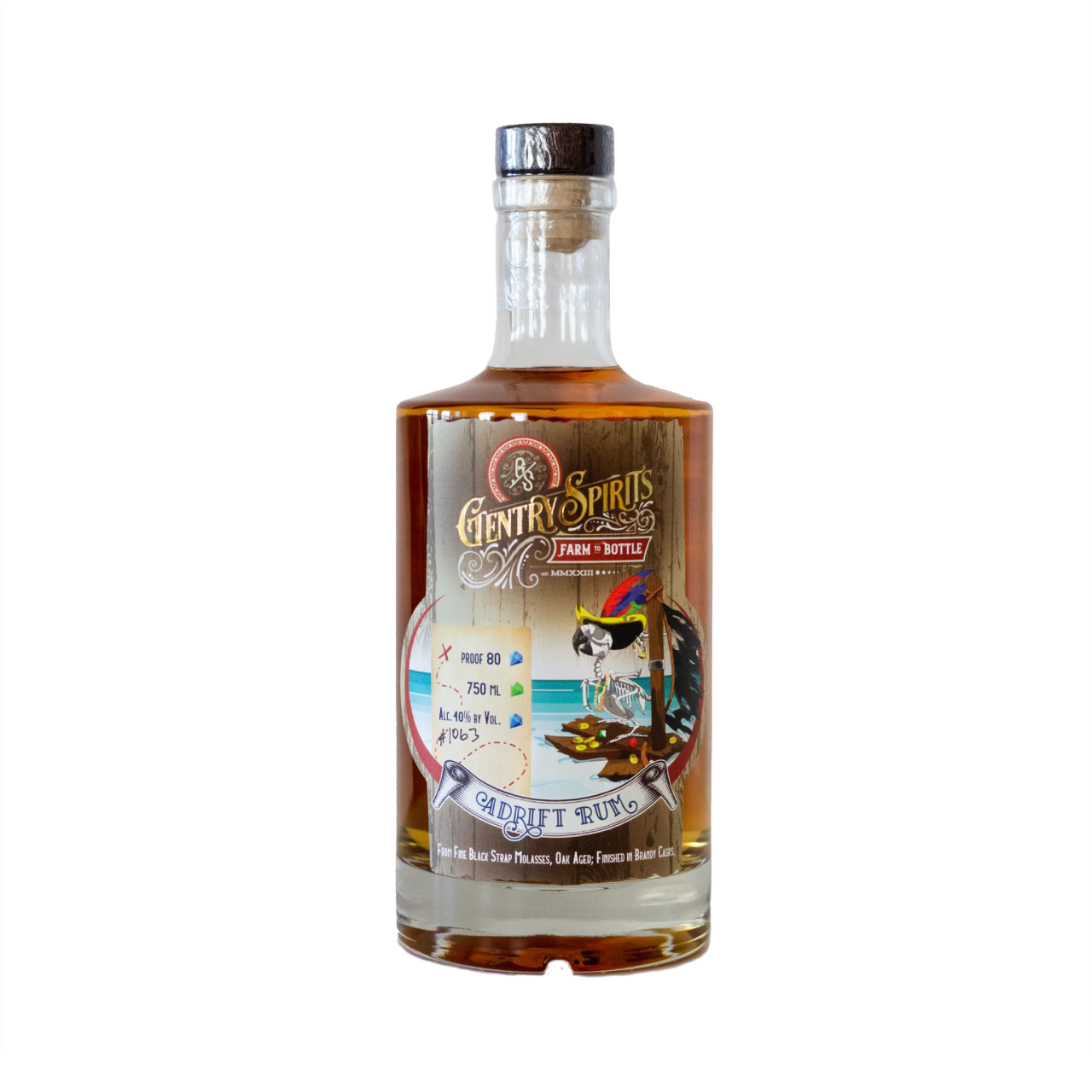 Adrift Blackstrap Molasses Rum